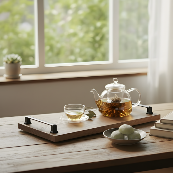 Rectangular Tray with Handles